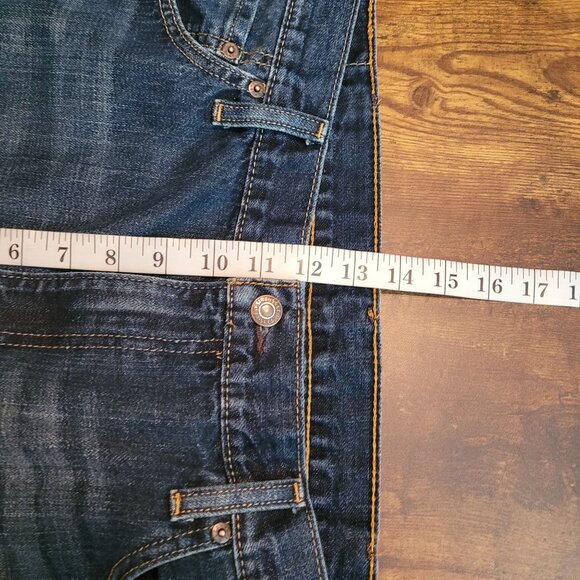 Levi's Jeans Mens 40x32 Slim 527 Bootcut Dark Wash Cotton Denim Western - Picture 8 of 10